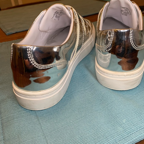 Zara Woman mirror Silver sneakers - 9 (39) 💎 - Picture 4 of 7